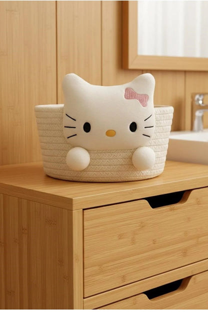 Çok Amaçlı Hasır Sepet-Havlu Sepeti