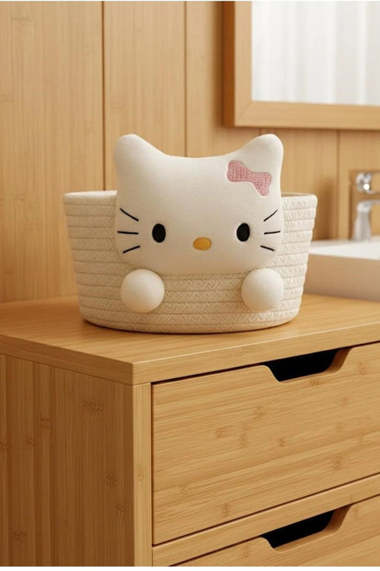 Hello Kity Hasır Sepet